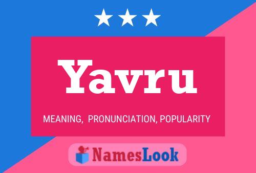 Yavru Name Poster