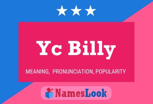 Yc Billy Name Poster