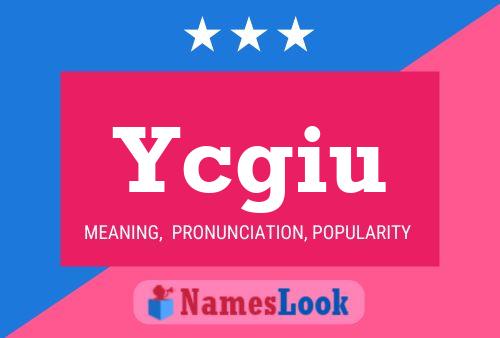 Ycgiu Name Poster