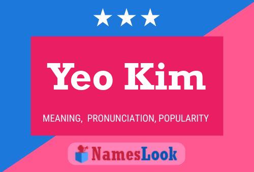 Yeo Kim Name Poster