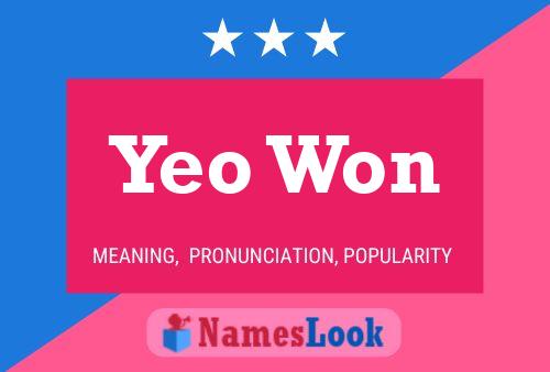 Yeo Won Name Poster