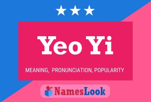 Yeo Yi Name Poster