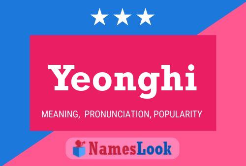 Yeonghi Name Poster