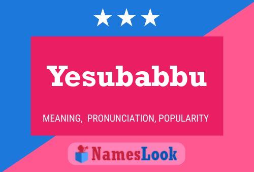 Yesubabbu Name Poster