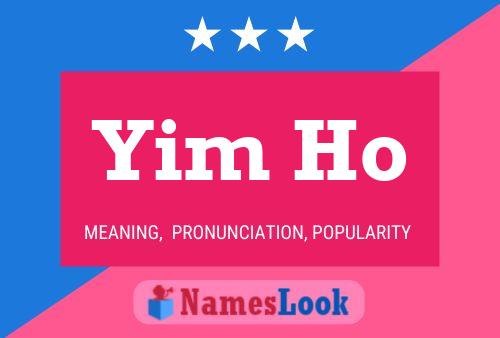 Yim Ho Name Poster