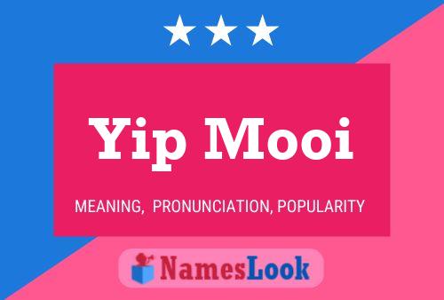 Yip Mooi Name Poster