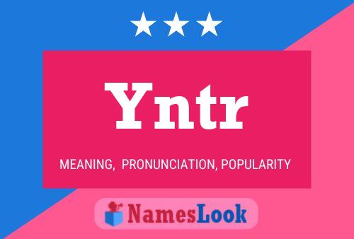 Yntr Name Poster