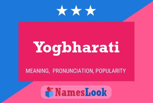 Yogbharati Name Poster