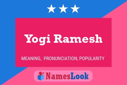 Yogi Ramesh Name Poster