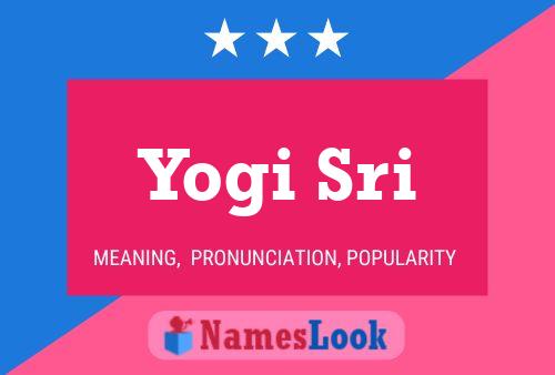 Yogi Sri Name Poster