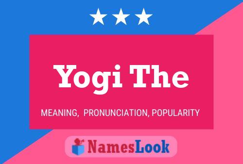 Yogi The Name Poster