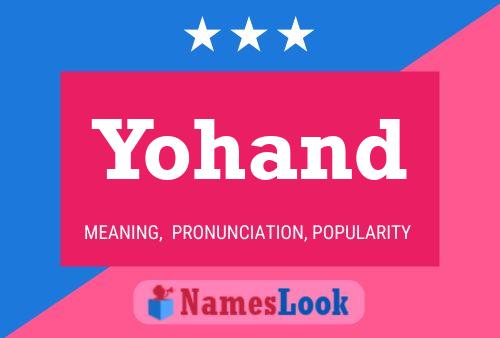 Yohand Name Poster