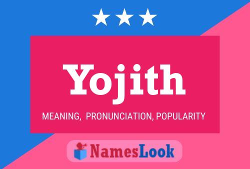 Yojith Name Poster