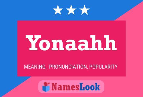 Yonaahh Name Poster