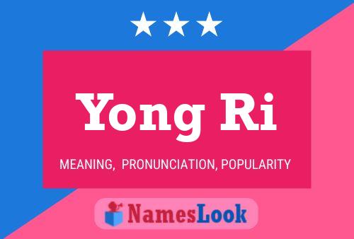 Yong Ri Name Poster