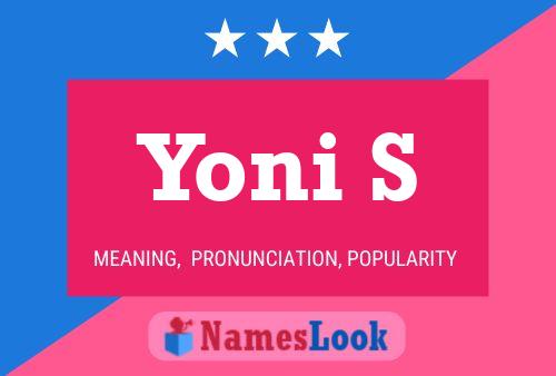 Yoni S Name Poster