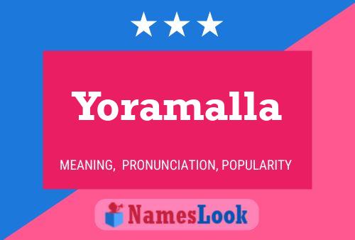 Yoramalla Name Poster