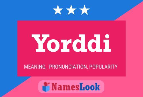 Yorddi Name Poster