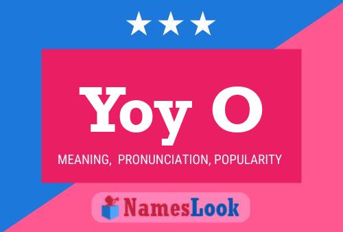 Yoy O Name Poster