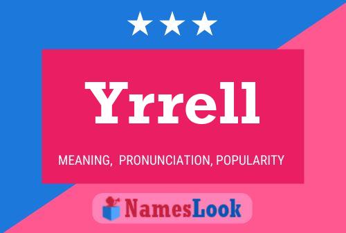 Yrrell Name Poster