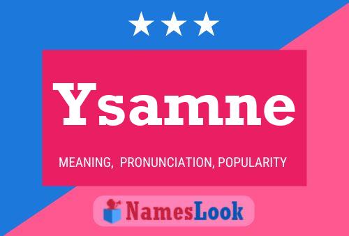 Ysamne Name Poster