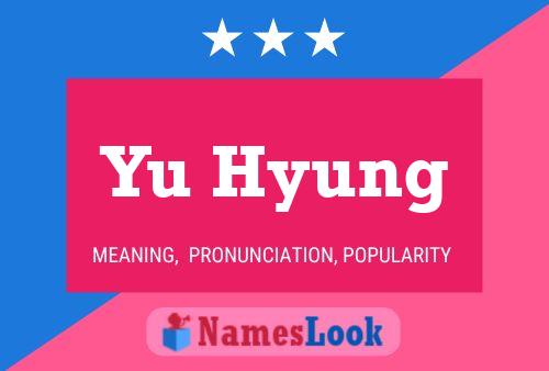 Yu Hyung Name Poster