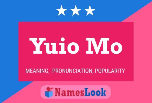 Yuio Mo Name Poster