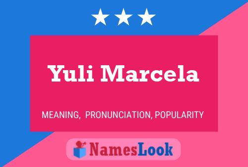 Yuli Marcela Name Poster