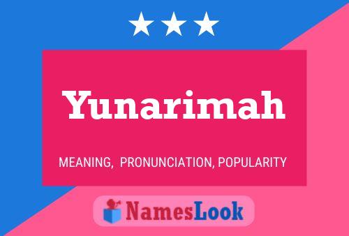 Yunarimah Name Poster