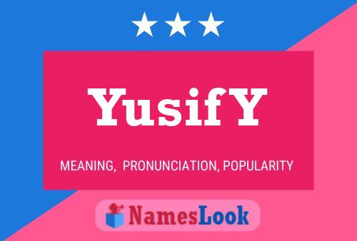 Yusif Y Name Poster