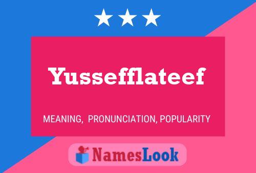 Yussefflateef Name Poster