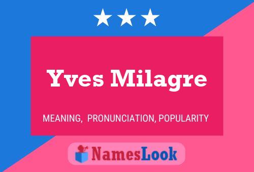 Yves Milagre Name Poster