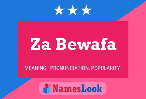 Za Bewafa Name Poster