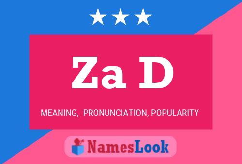 Za D Name Poster