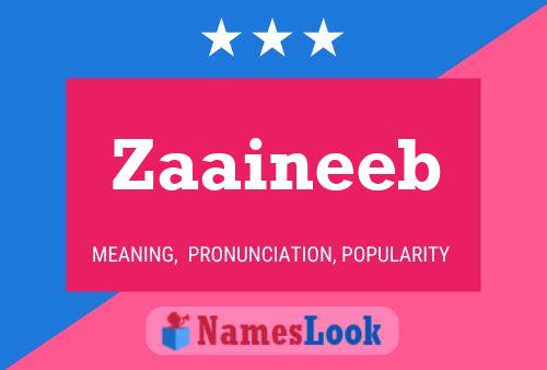 Zaaineeb Name Poster