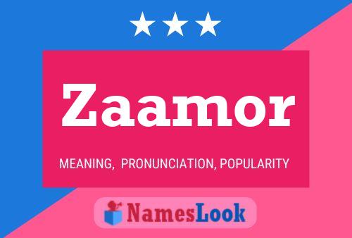 Zaamor Name Poster