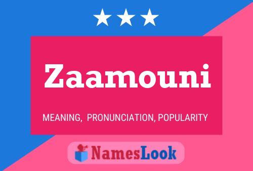 Zaamouni Name Poster