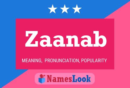 Zaanab Name Poster