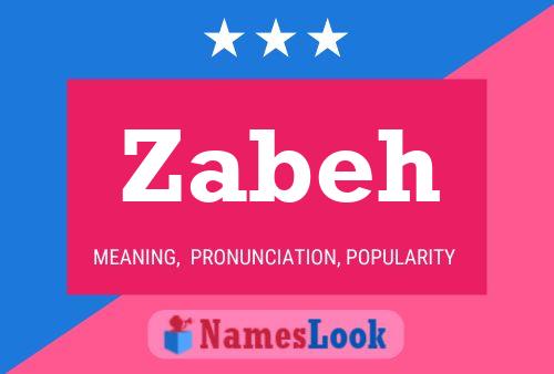 Zabeh Name Poster