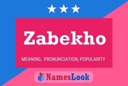 Zabekho Name Poster