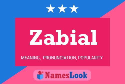 Zabial Name Poster