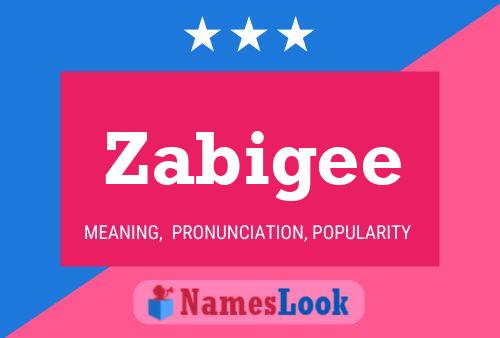 Zabigee Name Poster