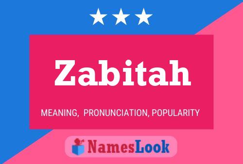 Zabitah Name Poster