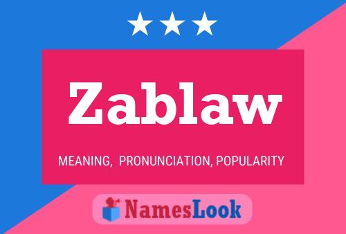 Zablaw Name Poster