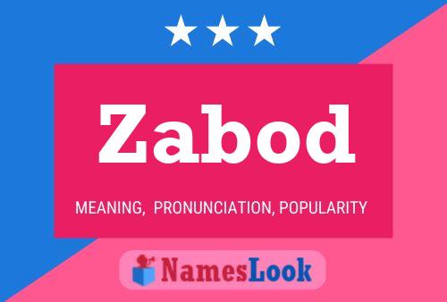 Zabod Name Poster