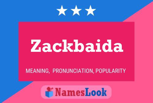 Zackbaida Name Poster