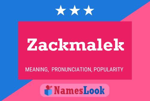 Zackmalek Name Poster