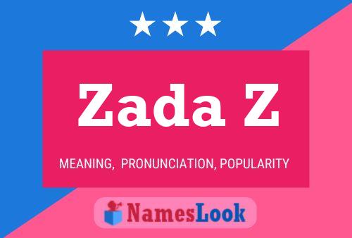 Zada Z Name Poster