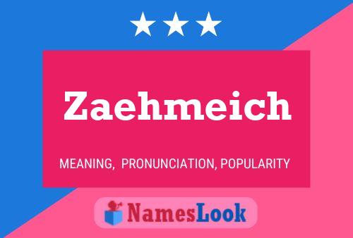 Zaehmeich Name Poster