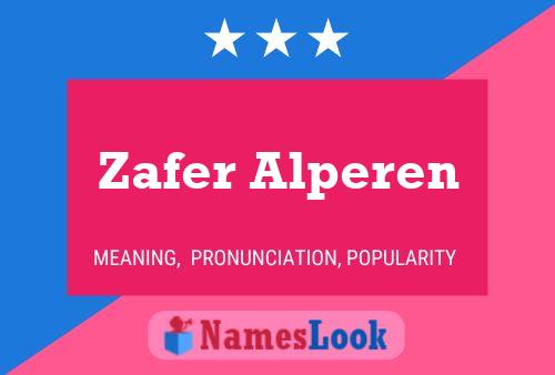 Zafer Alperen Name Poster